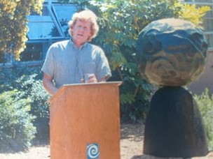 Bay Area artist Bruce Johnson donates "A Prayer For The Earth" to SRJC in the former World Cultures Garden, which soon became the centerpiece.  