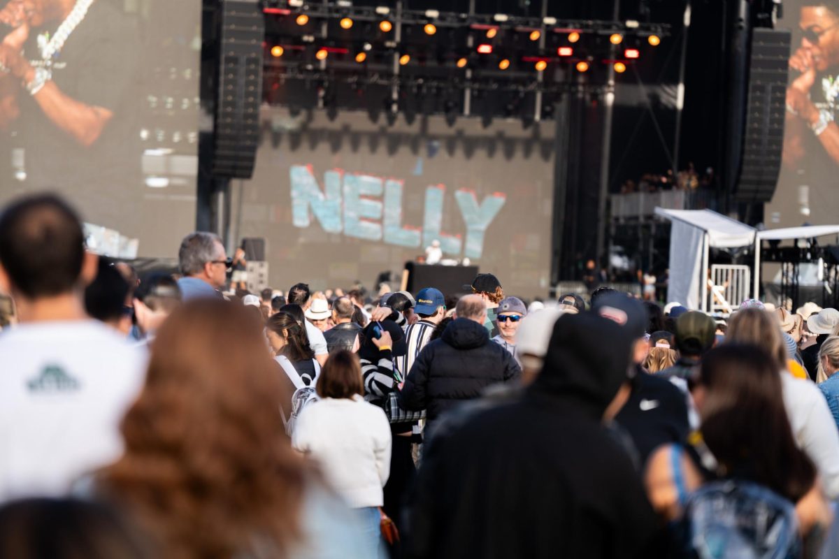 Nelly draws the first large crowd of the day at the Verizon Stage on the first day of BottleRock on Friday, May 24, 2024.