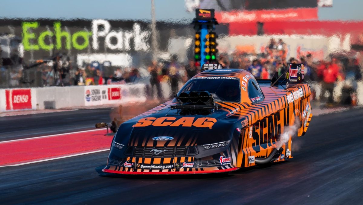 NHRA Funny Car driver Daniel Wilkerson places 14th at the end of Fridays qualifying runs at the DENSO NHRA Sonoma Nationals on Friday, July 26, 2024 in Sonoma.