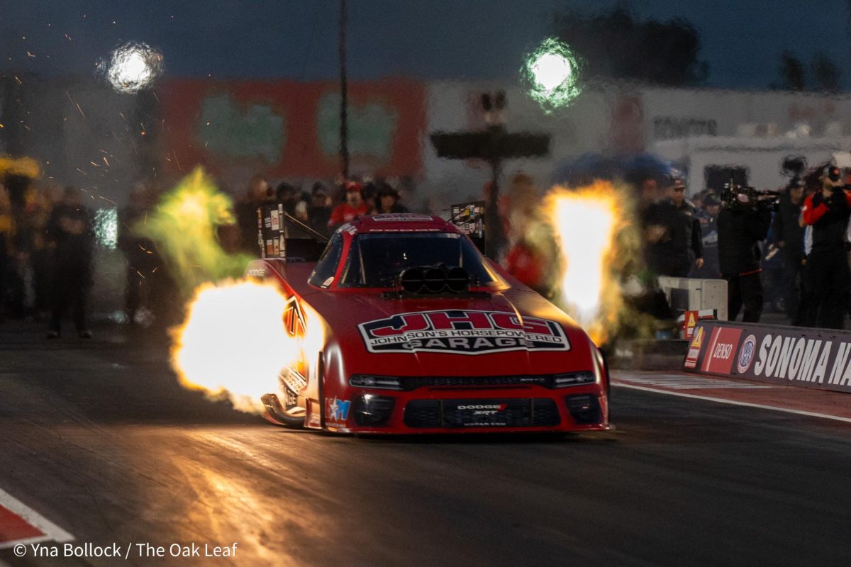 Pro Stock driver Bo Butner III makes his second run of the day at the DENSO NHRA Sonoma Nationals on Friday, July 26, 2024 in Sonoma.