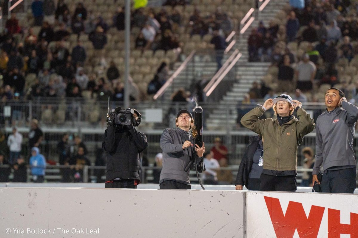 Members of the Sonoma Raceway staff engage the fans by lobbing t-shirts into the grandstands at the DENSO NHRA Sonoma Nationals on Friday, July 26, 2024 in Sonoma.