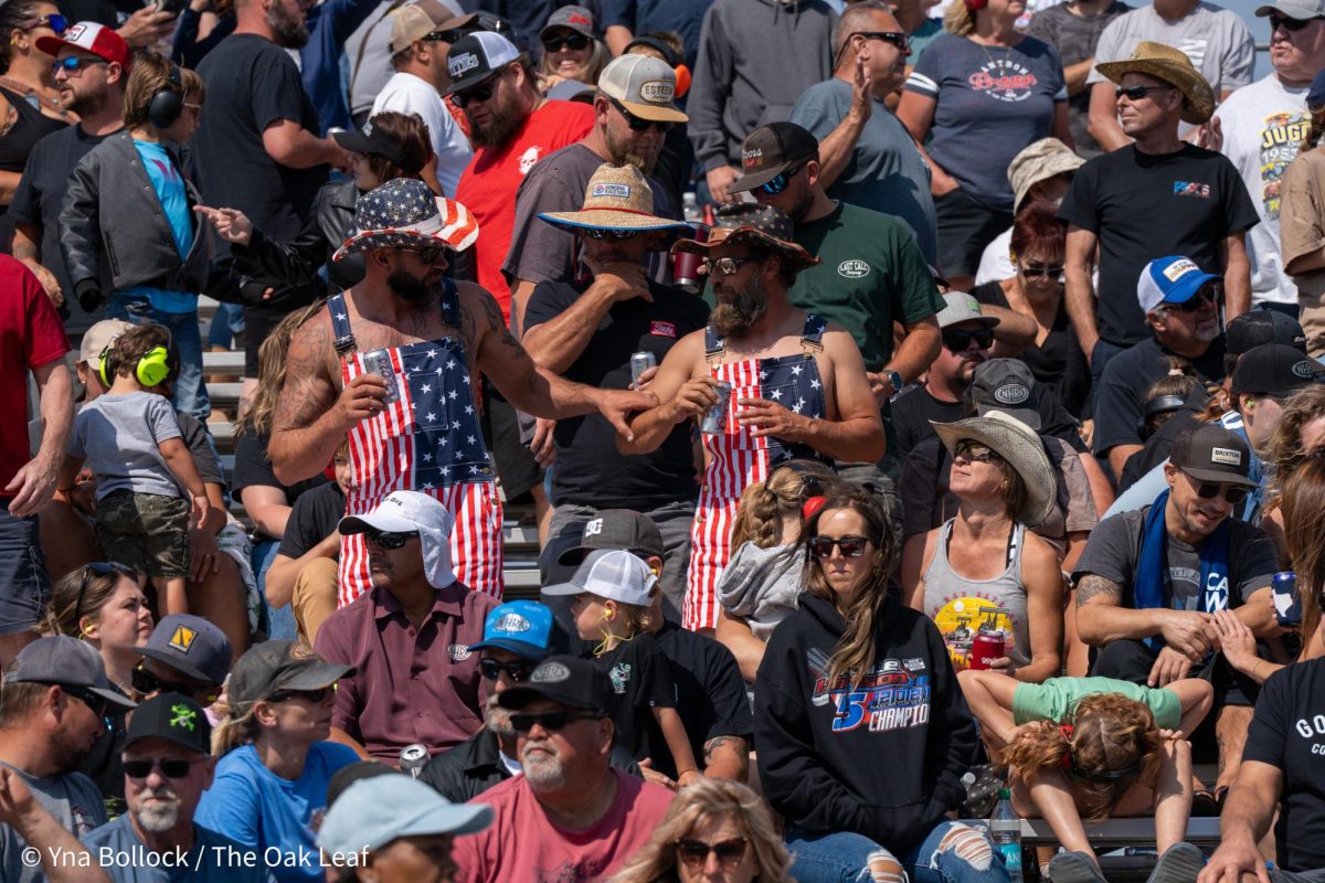 The grandstands fill up with fans who have flocked from all over the country for the DENSO NHRA Sonoma Nationals on Saturday, July 27, 2024 in Sonoma. 