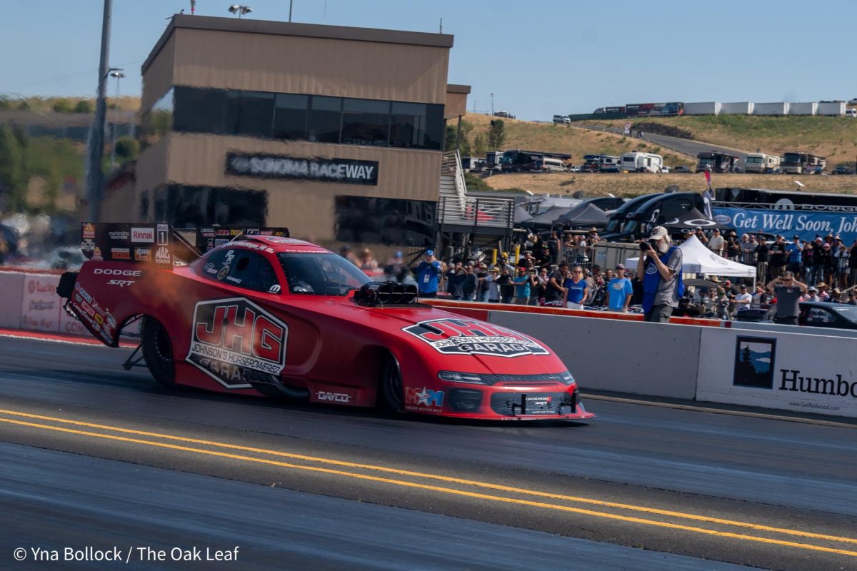 Funny Car driver Matt Hagan earns the 2nd seed after Saturday's run of 3.839 ET at 330.39 mph at the DENSO NHRA Sonoma Nationals on Saturday, July 27, 2024 in Sonoma. 