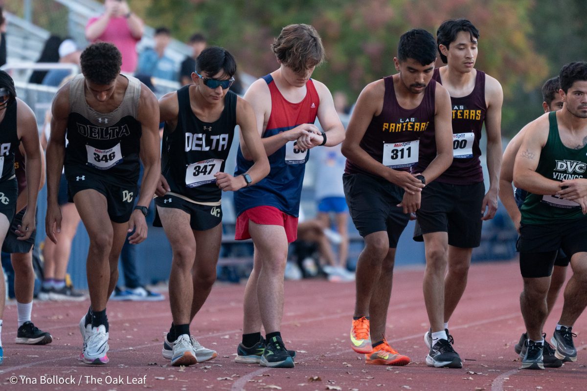 Santa Rosa runner Zack March gets ready to compete in the Men's 3k run at the Kyle Robinson Invitational at home on Friday, Sept. 27, 2024.