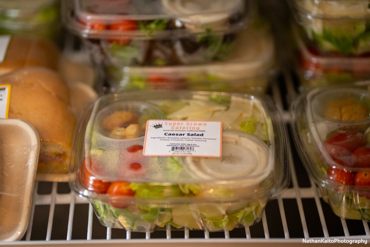 A caesar salad kit is available for purchase at the Bear's Dean in the Bertolini Student Center on the Santa Rosa campus on Wednesday, Oct. 30, 2024.