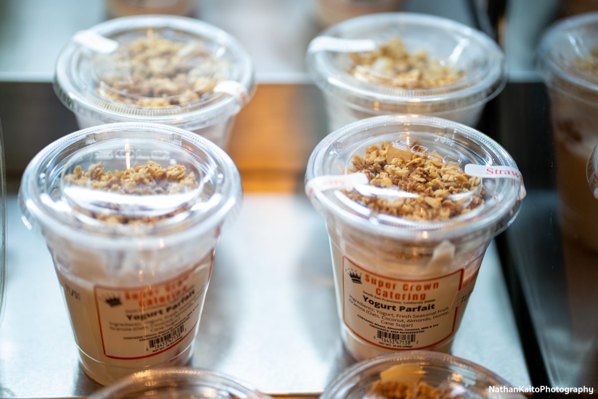 A yogurt parfait is available for purchase at the Bear's Dean in the Bertolini Student Center on the Santa Rosa campus on Wednesday, Oct. 30, 2024.