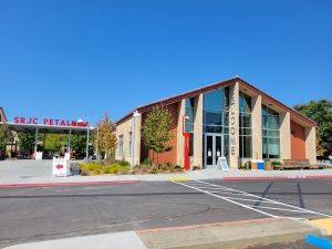 A subject brandished a firearm outside of the Welcome Center on the Petaluma Campus in front of a student on Wednesday, Oct. 2, 2024.