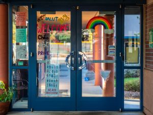 The Robert A. Call Child Development Center entrance on the Santa Rosa campus in October 2024