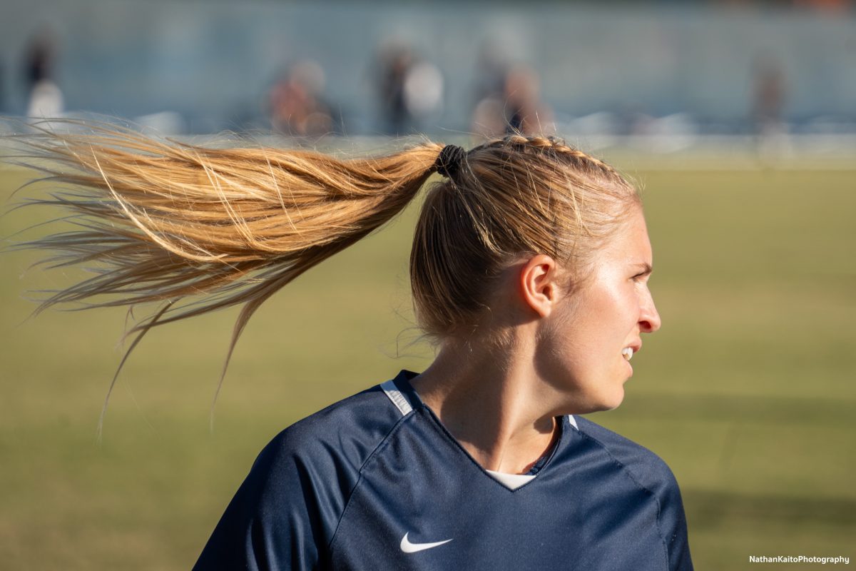 Bear Cubs' forward Katie Curran looks on as the team sees out the latter stages of the game against Modesto at home on Friday, Nov. 8th, 2024