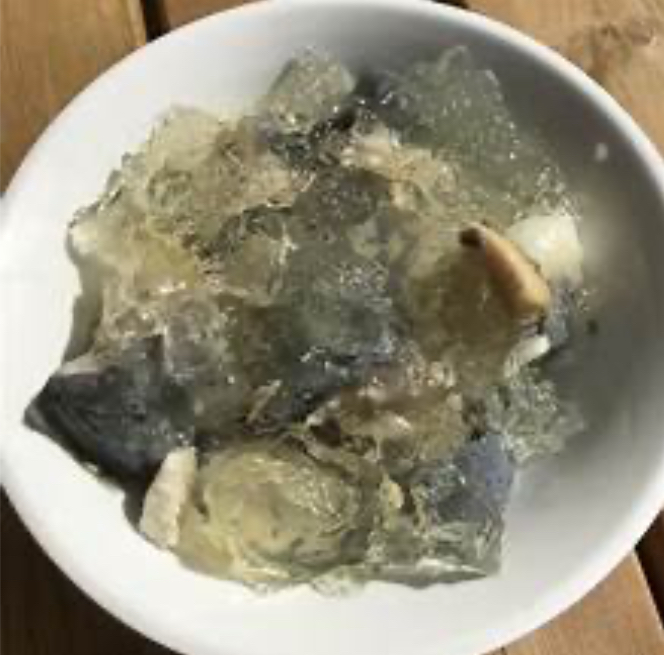 Jellied eels is served alongside toast and salted vinegar in London and across the U.K.