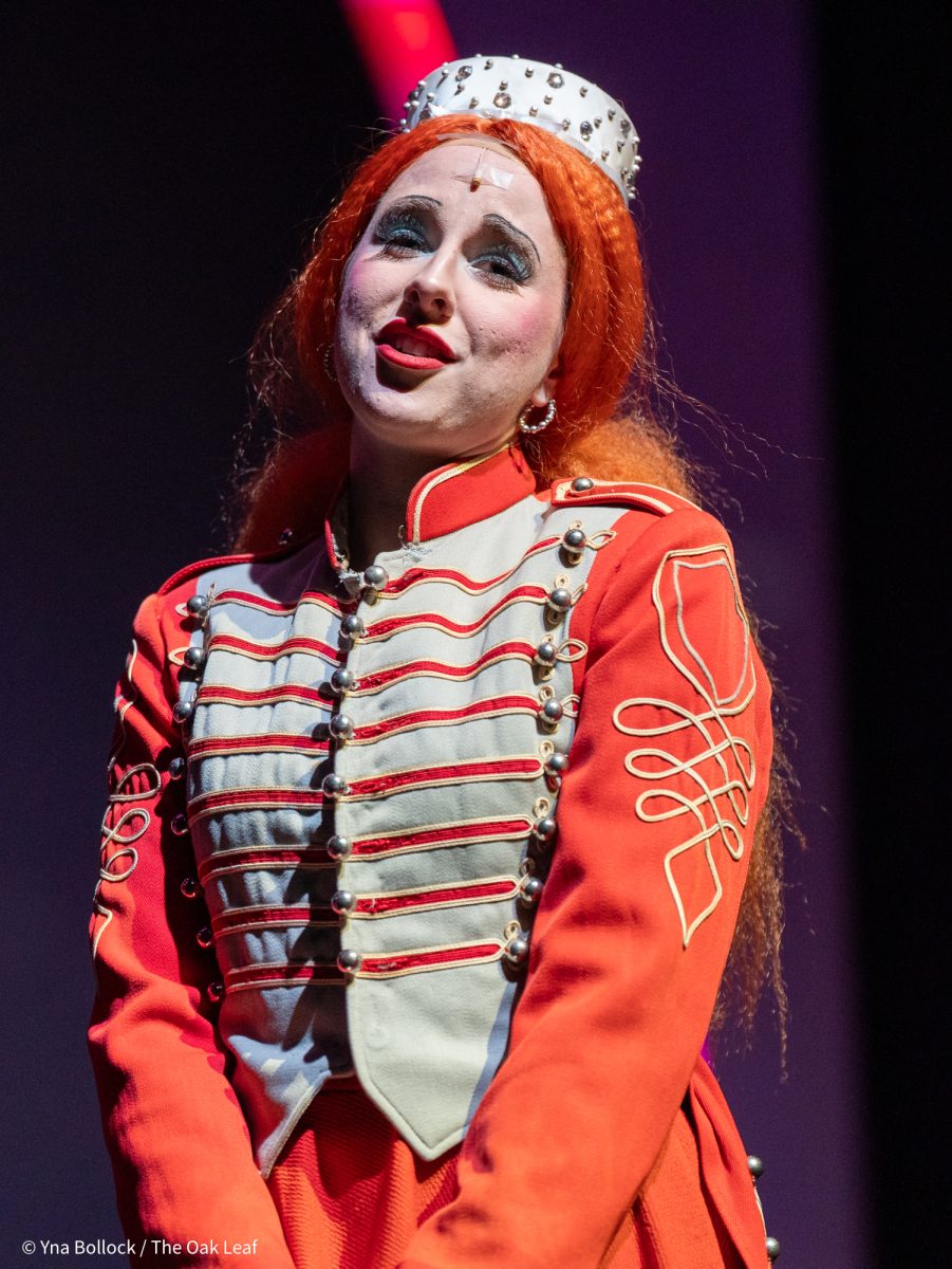 Dana "Collette" Van Meter as "Usherette" in SRJC's Fall 2024 production of The Rocky Horror Show