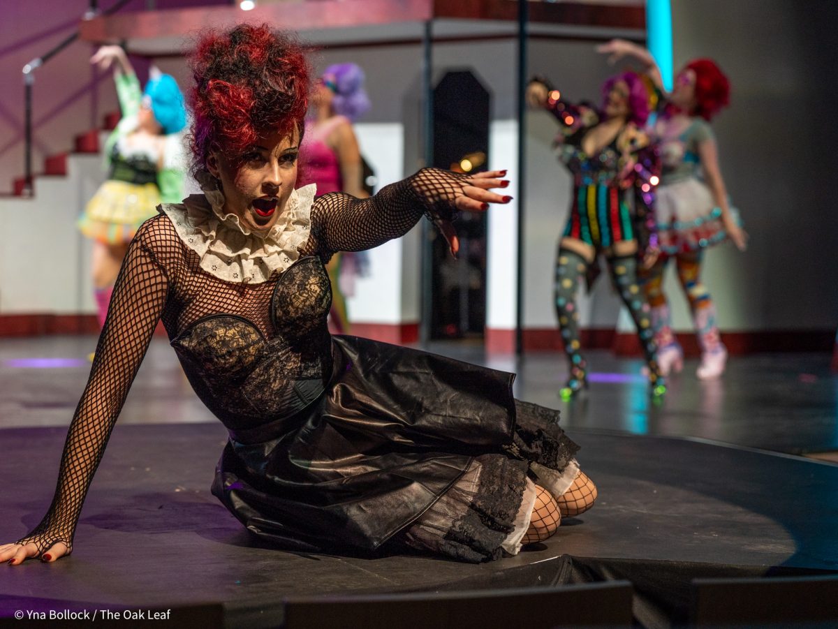 Dana "Collette" Van Meter as "Magenta" in SRJC's Fall 2024 production of The Rocky Horror Show