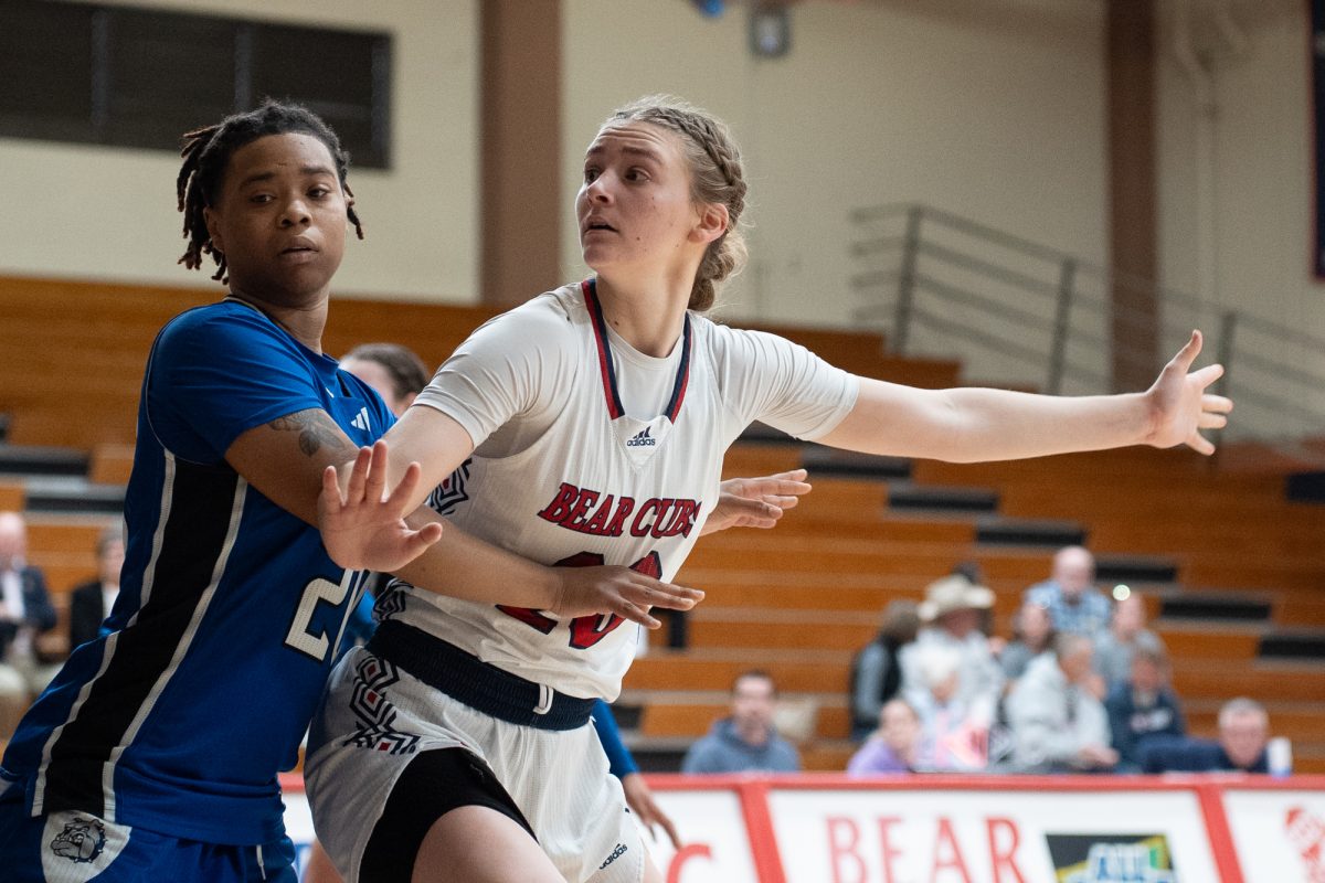 SRJC forward Sydney Martin attempts to create an opening for a pass against College of San Mateo at Haehl Pavilion on Friday, Dec. 6, 2024.