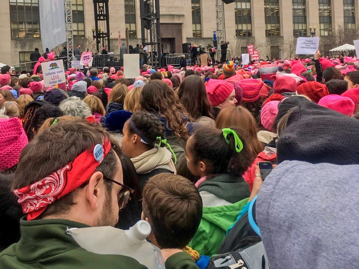 The first women's march was held in Washington D.C. after president-elect Donald Trump's first inauguration on January 21, 2017.