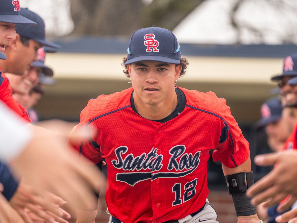 Bear Cub third baseman Nick Andrews jogs out to his position ahead of the game against Los Medanos at home on Wednesday, Jan. 29, 2025.