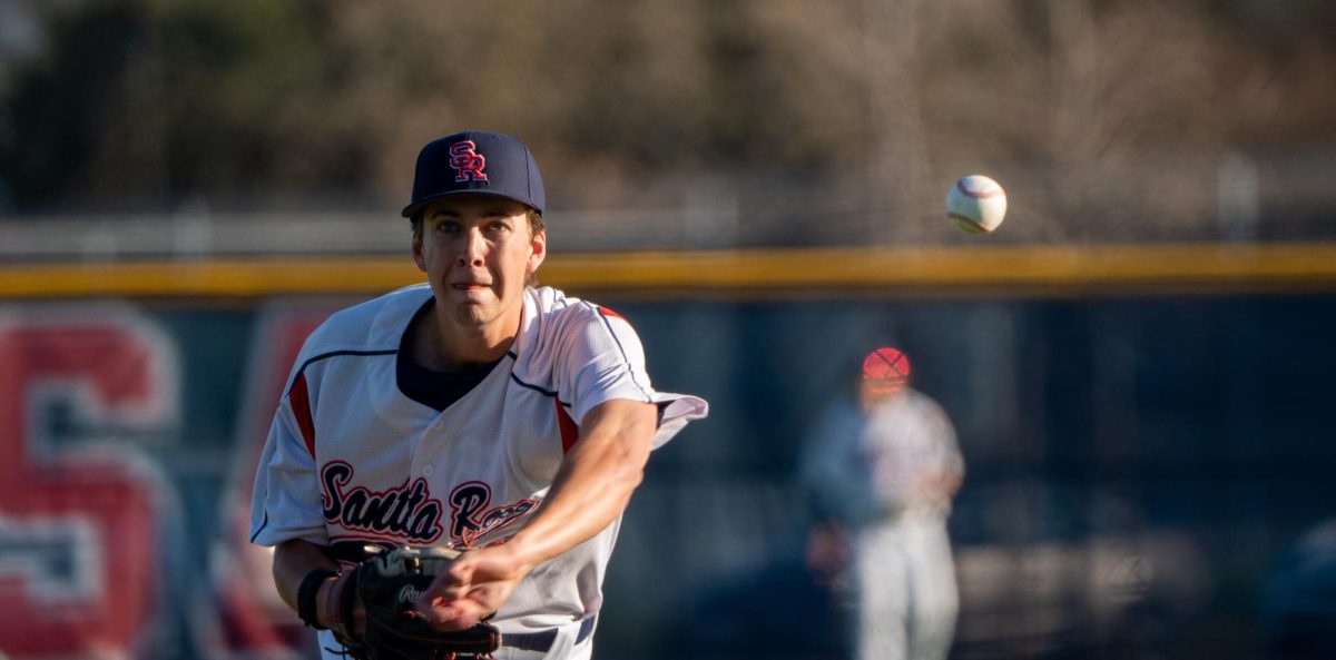 Bear Cubs pitcher Lucas Hermes throws a solid four innings of relief, giving up three hits but striking out four against West Valley College on Tuesday, Jan. 28, 2025 in Santa Rosa.