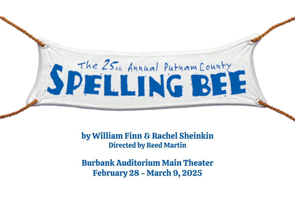 The Santa Rosa Junior College Theatre Arts department will feature "The 25th Annual Putnam County Spelling Bee" in the Burbank Auditorium Main Theater from February 28 - March 9, 2025.