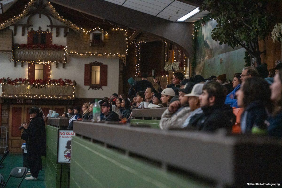 Attendees, families, and friends fills the stands at Snoopy's Home Ice as they cheer on the Polar Bears during their clash against Fresno on Feb. 1, 2025.