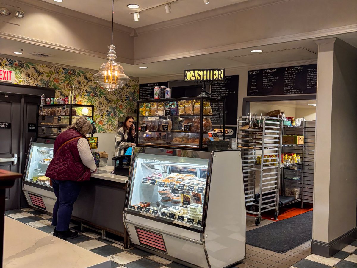 Grossman’s Noshery and Bar in historic Railroad Square features a walk-up deli case where customers can purchase pre-packaged and housemade goods without having to sit down in the restaurant.