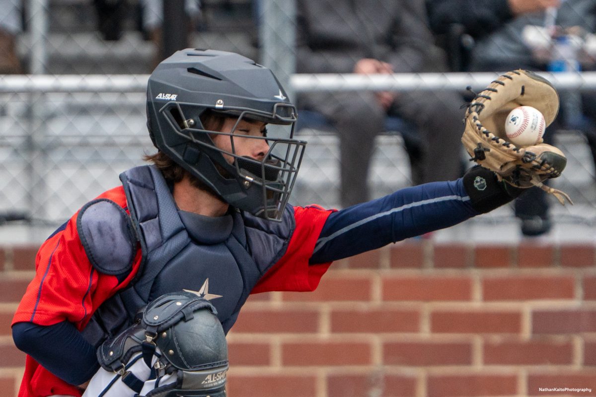 Santa Rosa Junior College's catcher Cameron Duran catches teammate, Lucas Hermes's pitch during the early exchanges of the game against San Joaquin Delta on Saturday, March 15, 2025 in Santa Rosa.