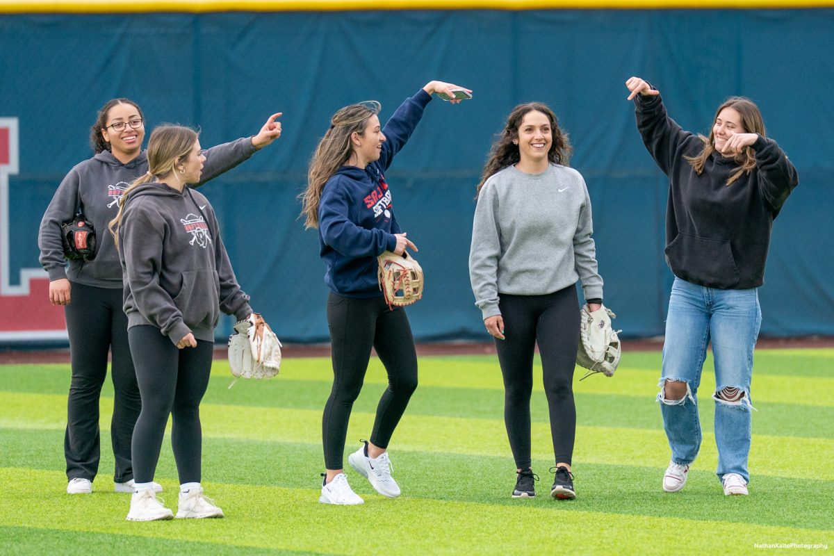 Alum Cayla Nixon is next up to bat during the alumni Home Run Derby on Saturday, March 15, 2025 in Santa Rosa.